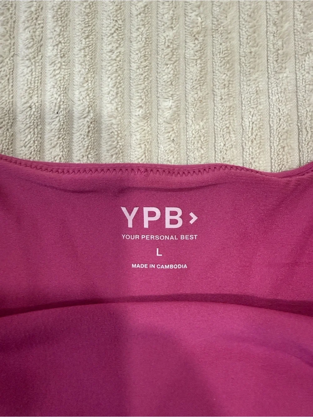 YPB Scoop Neck Sports Bra - Raspberry